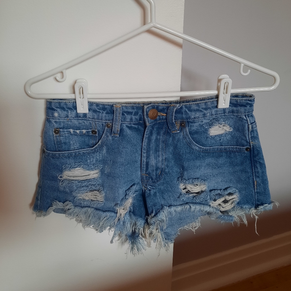 Denim light blue shorts🛍